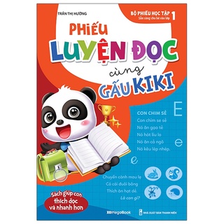 Sách - Phiếu luyện đọc cùng gấu Kiki