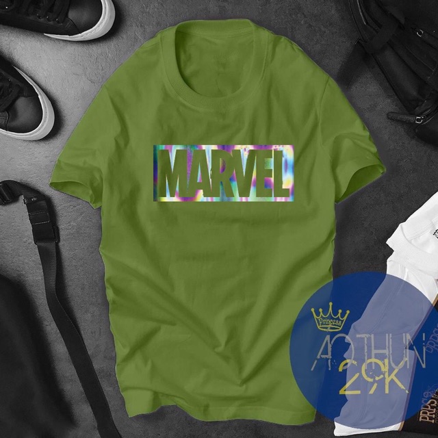 ALBUM 528 - ÁO THUN UNISEX LOGO MARVEL PHẢN QUANG CỰC ĐẸP | BigBuy360 - bigbuy360.vn