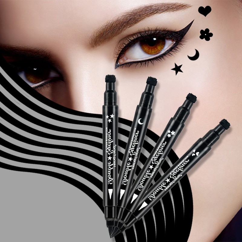 Hengfang 2 in 1 Liquid Eyeliner Stamp Waterproof Long-lasting Tattoo Pen Cosmetics 2,5g | BigBuy360 - bigbuy360.vn