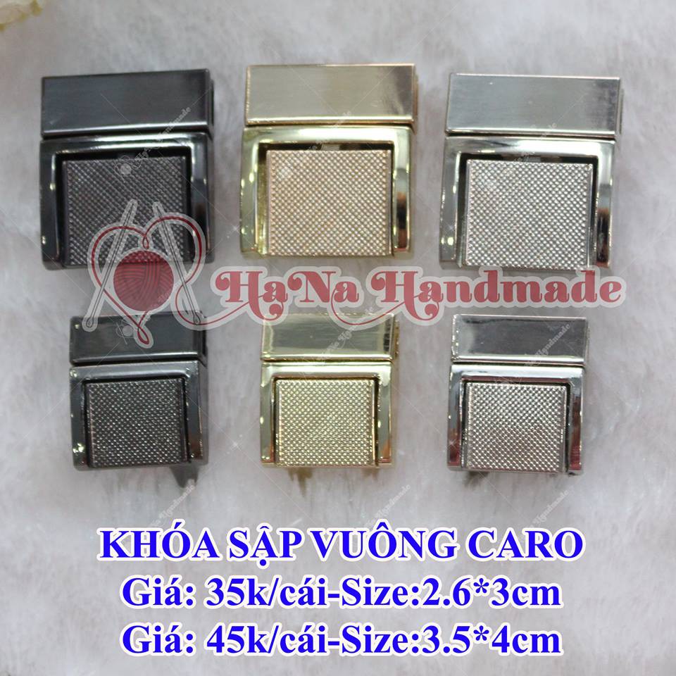 Khóa Sập Vuông Caro (35k-45k/cái)