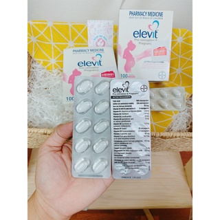 [CHUẨN CHEMIST] Tách lẻ vỉ Elevit Úc cho mẹ Bầu (vỉ 10 viên) - Date mới nhất ÚC