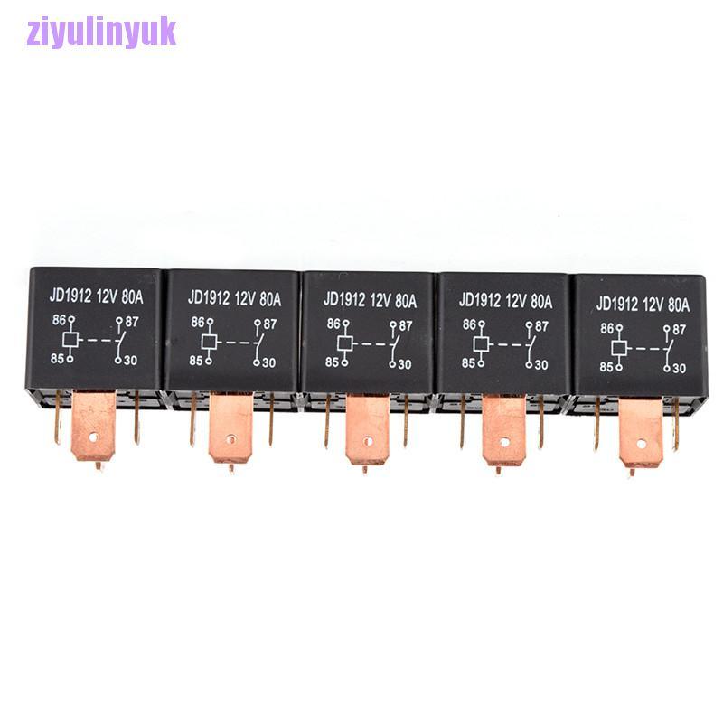 Rơ Le 4pin Dc 24v 12v 80a Jd1912 Cho Xe Hơi