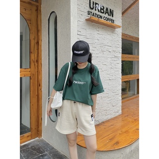 Quần Short Nỉ TWENTI Phối Tag