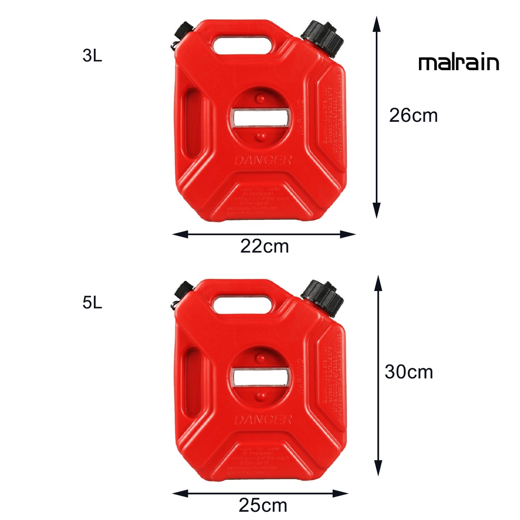 Bình Đựng Nhiên Liệu Bằng Nhựa Sức Chứa Lớn 3L / 5L Hình Jerry Cho Xe Hơi