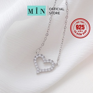 Dây chuyền bạc nữ hình trái tim Happy Heart siêu sáng