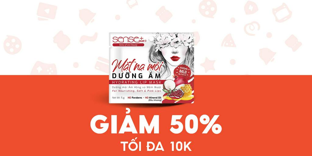 - MEDICARE - Giảm 10k Mặt nạ môi Sense Plus dừa dưỡng ẩm 5g
