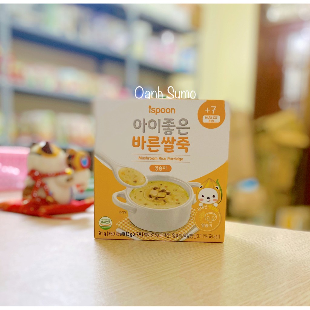 Bột ăn dặm ispoon Hàn Quốc 4m+ (Date 09/2022)