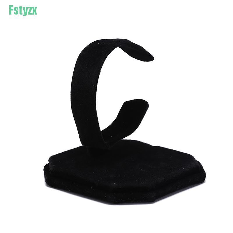 fstyzx 1pc velvet c type design bracelet bangle watch display rack stand jewelry holder