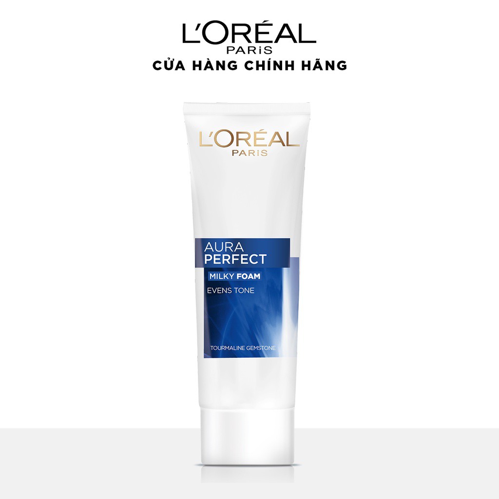 Sữa rửa mặt trắng da L'Oreal Paris Aura Perfect Milk foam purifying & brightening 50ml / 100ml