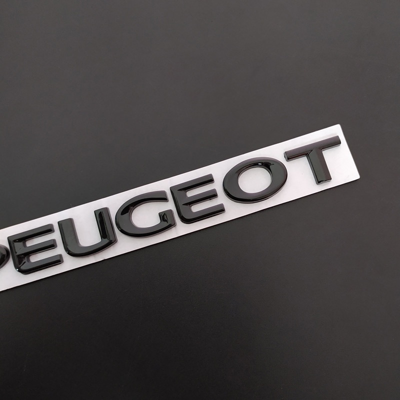Logo Kim Loại Trang Trí Đuôi Xe Hơi Peugeot 206 307 308 3008 207 208 407 508 2008 5008 107 106 205 4008
