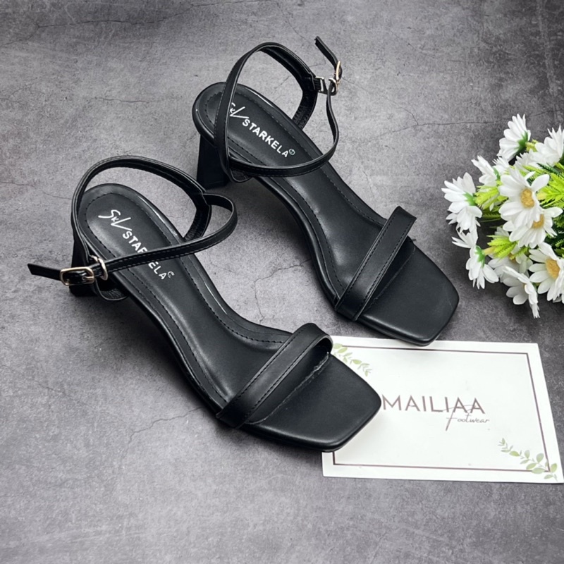 Sandal quai ngang MAILIAA gót trụ 5 phân