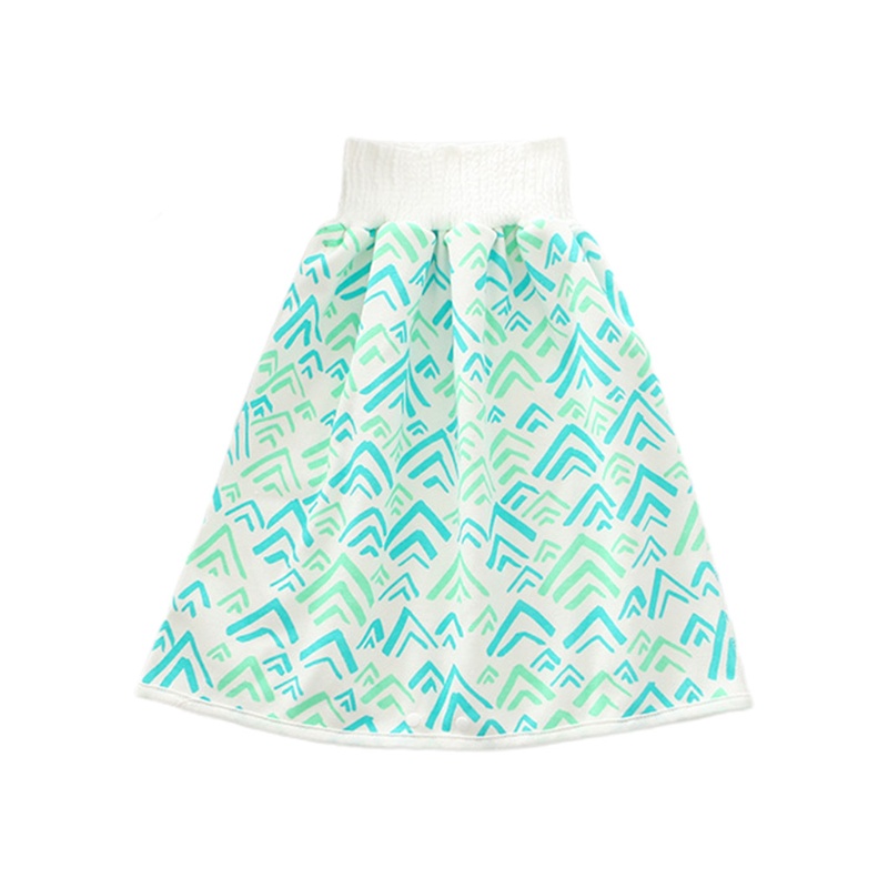 Quần Tã Dạng Váy Chất Liệu Cotton Thấm Hút Chống Thấm Nước Thoải Mái Có Thể Giặt Sạch Dành Cho Em Bé