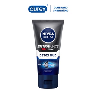 Quà tặng độc quyền Durex - Sữa rửa mặt Nivea Men Detox Mud giúp sáng da, mờ thâm mụn 50g