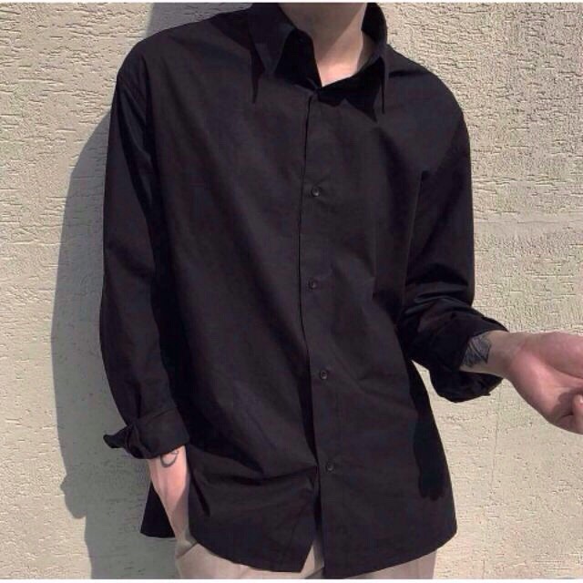 Áo Sơ Mi Đen Dài Tay Hàng Siêu Cấp, Chất Cực Đẹp - A9 | BigBuy360 - bigbuy360.vn