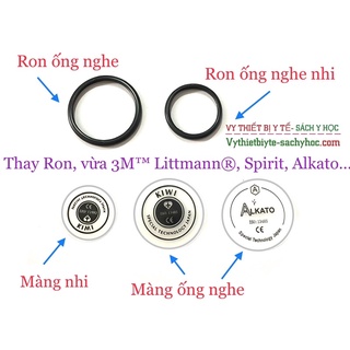 Phụ kiện thay thế ống nghe: Ron, màng vừa ống nghe nhi Petactric, ống nghe littmann, Spirit …
