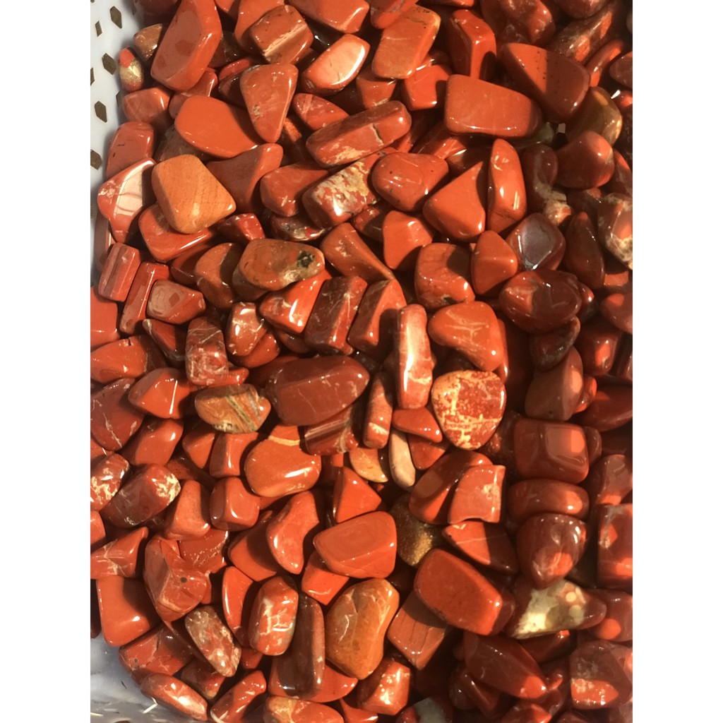 Đá vụn Jasper màu đỏ tư nhiên, túi 100g | BigBuy360 - bigbuy360.vn