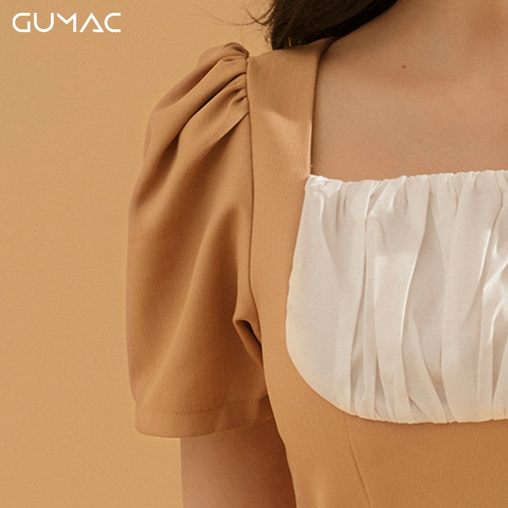 [Mã MABR07062 giảm 8% tối đa 50K đơn từ 249K] Đầm rã đô xếp nhún DA733 GUMAC | BigBuy360 - bigbuy360.vn