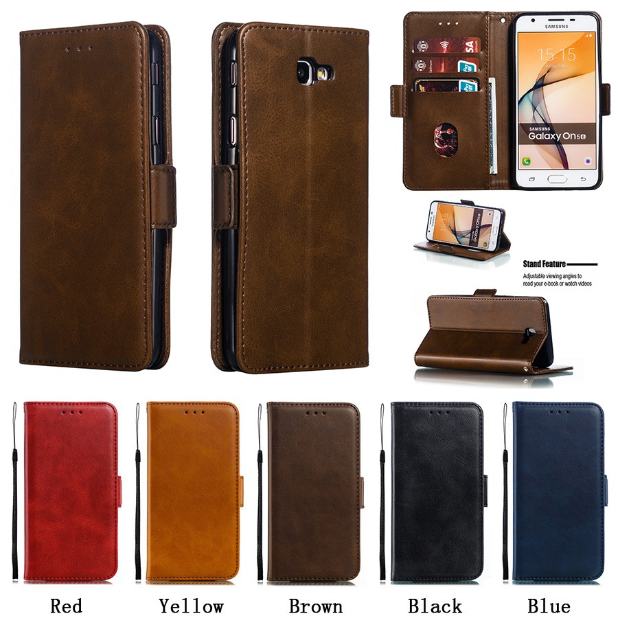 Bao da màu trơn cho dòng Samsung J5 Prime