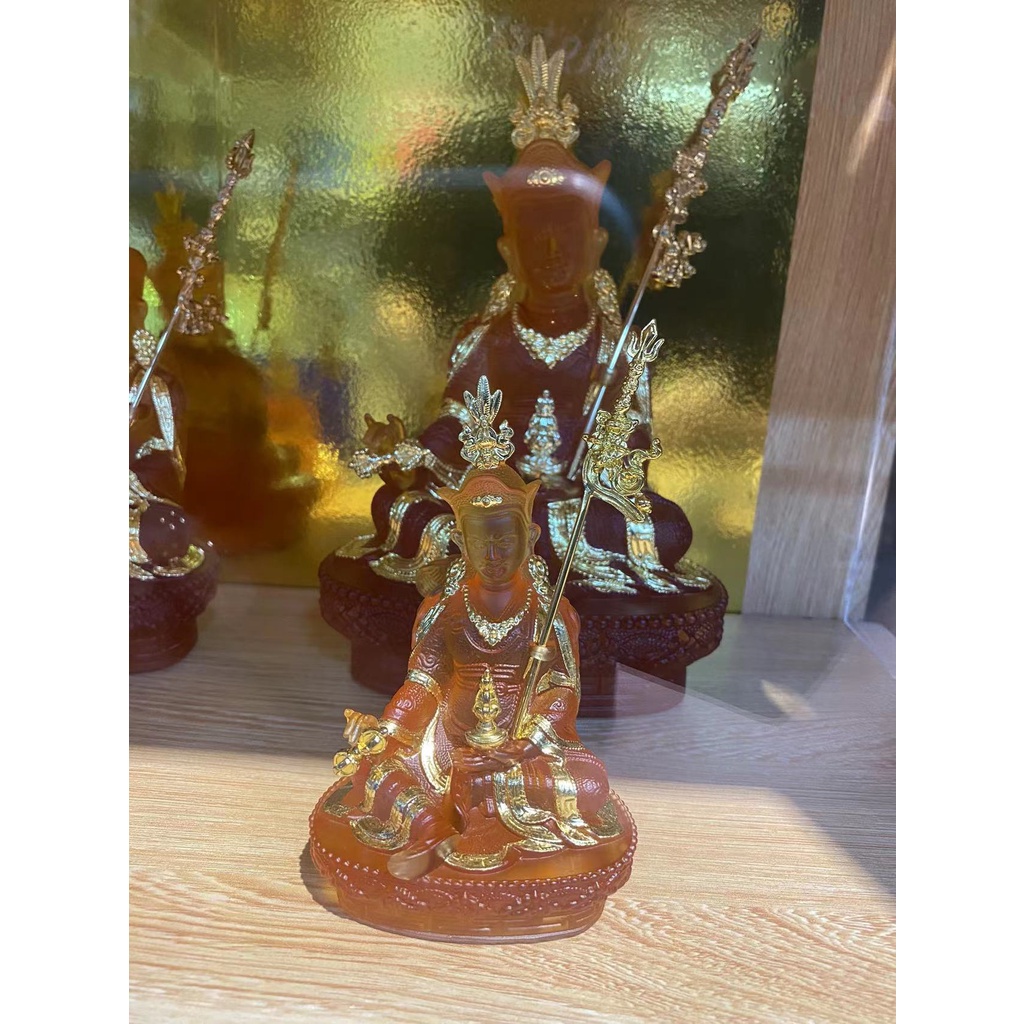 [PHÁP BẢO MINH CHÂU] Tượng Liên Hoa Sanh lưu ly - vẽ vàng