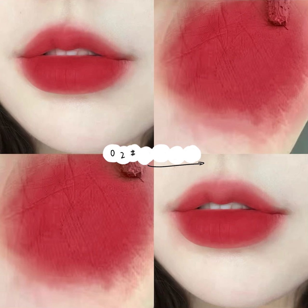 [Hàng mới về] Set 3 thỏi son kem nhung lì VONGEE  mịn dưỡng ẩm chống dính cốc độc đáo