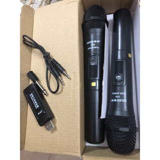 Mic đôi v20 bluethooth dành cho loa kéo các loại