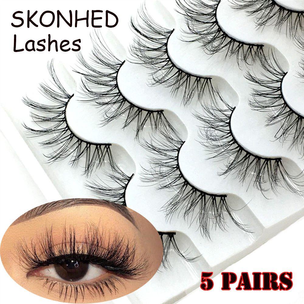 Bộ 5 Cặp Lông Mi Giả BORAG SKONHED 3D Siêu Sáng Dành Cho Nữ