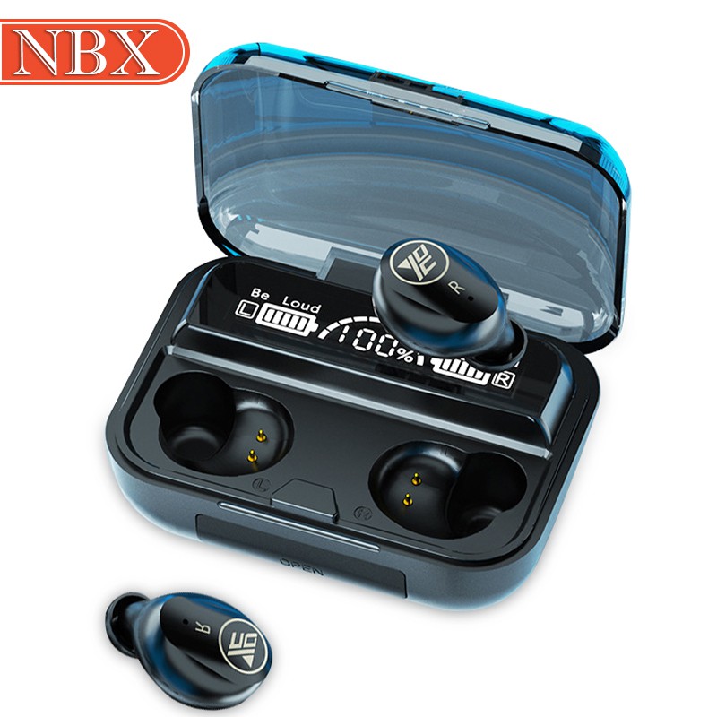 NBX M16 TWS Bluetooth Large Screen LED Touch 5.1 Sports Waterproof Earphone