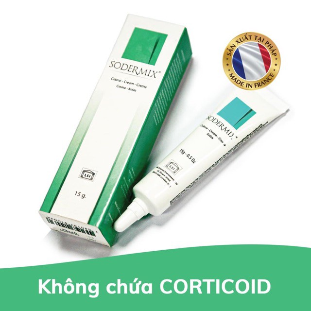 SODERMIX KEM BÔI CHÀM SỮA, SẸO PHÌ ĐẠI, SẸO LỒI 15G