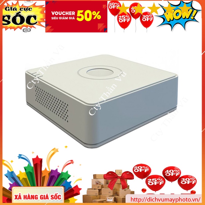 Đầu ghi hình Hik 1.0 (DS-7104HGHI-F1) 4 kênh vỏ nhựa bền bỉ