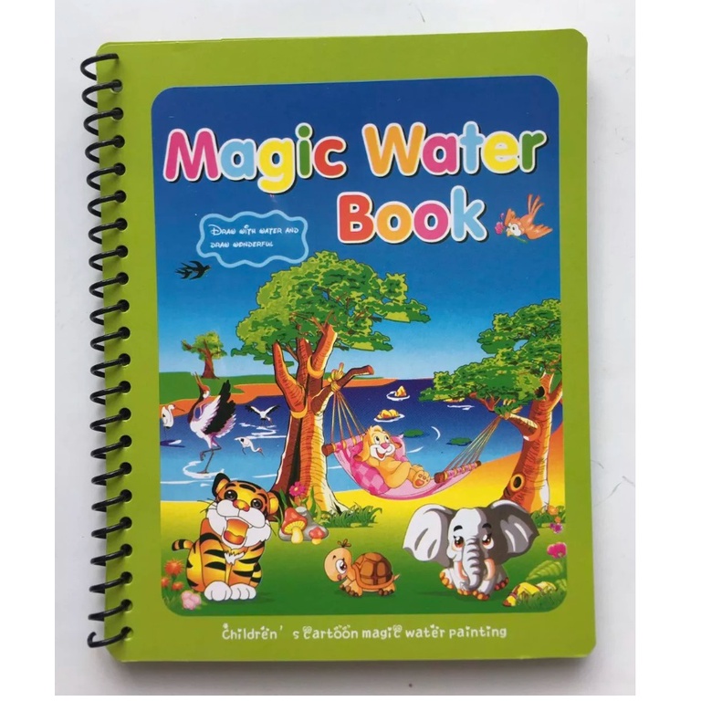 Tranh Tô Màu Nước Ma Thuật, Tập Tô Thần Kỳ Tự Xóa, Tái Sử Dụng Magic water book
