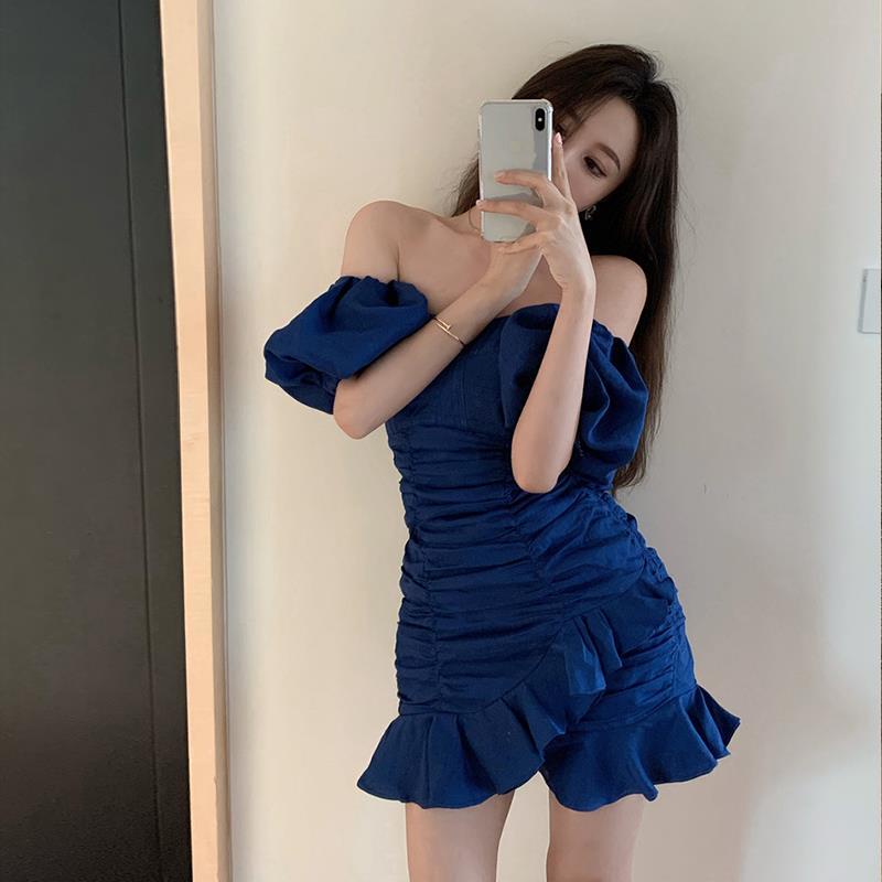 Đầm Trễ Vai Kiểu Pháp Thời Trang Mùa Hè Quyến Rũ Cho Nữ