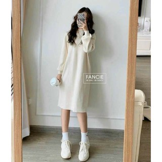 Đầm gân đũa form suông hàng cao cấp