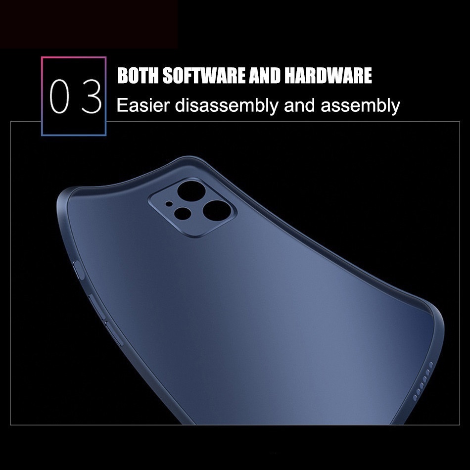 Ốp Điện Thoại PP Siêu Mỏng Trong Mờ Cho iPhone 12 13 Pro Max 13 Mini