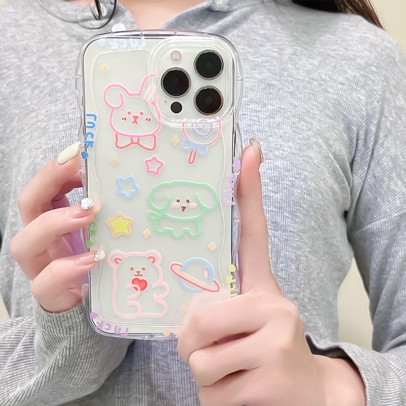 Ốp Điện Thoại Silicon Họa Tiết Hoạt Hình Cho iphone 13Pro 12 11Pro xs