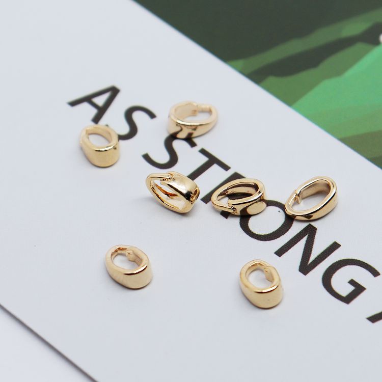 Bộ 10 Khóa Đồng 14K Màu Vàng Kim Dùng Làm Trang Sức diy