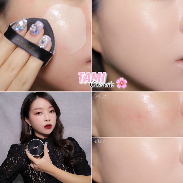 PHẤN NƯỚC A.BLACK ALL DAY PERFECT COVER CUSHION SET | BigBuy360 - bigbuy360.vn