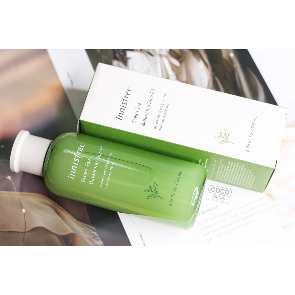 Nước hoa hồng Innisfree green tea balancing skin EX