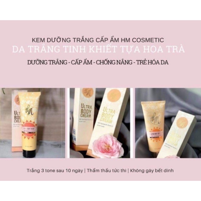 KEM DƯỠNG TRẮNG TOÀN THÂN HM