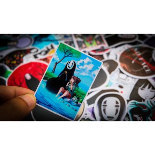 Combo 25 - 100 sticker chủ đề Vô Diện (Kaonashi)