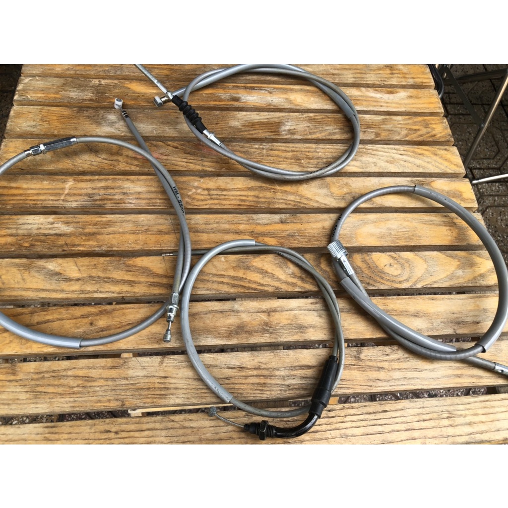 Bộ 4 dây : côn + thắng + Km + ga cuốn màu xám cho xe honda 67-71 ghidong thấp