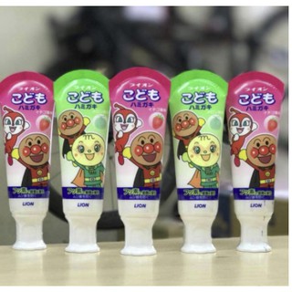 Kem đánh răng trẻ em lion kid đủ vị nhật bản 40g