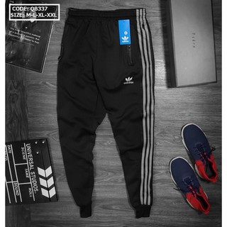 Quần Jogger Thể Thao Viền 3 Sọc Lưới Dài, Chất Thun Poly 2 Da Cao Cấp, Nam Nữ Bận Đẹp