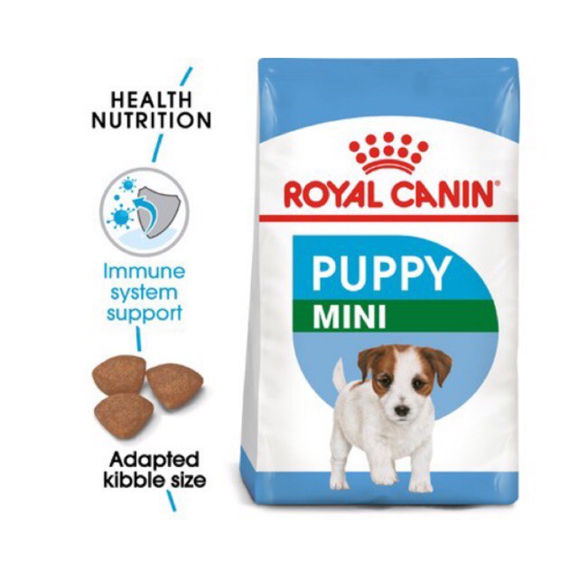 [Mã 159FMCGSALE giảm 8% đơn 500K] Thức ăn hạt Royal canin mini puppy cho cún gói chia túi zip 500gr và 1kg