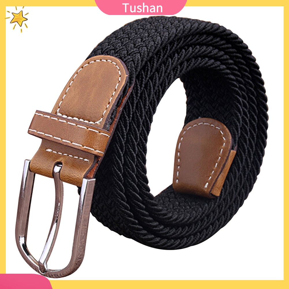 Thắt Lưng Nam Nữ Bện Dây Co Giãn Thời Trang