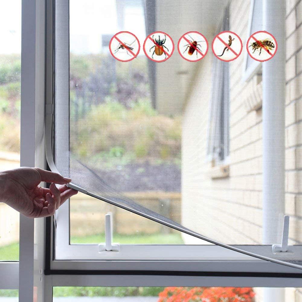 DANILO Screen Net Glass Fiber Adjustable Curtain Tulle Removable Invisible Washable Mosquito Net
