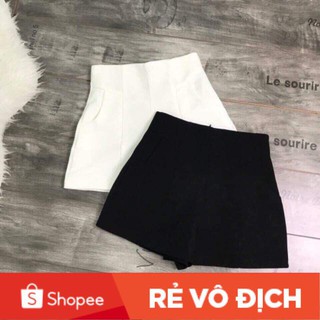 Quần sooc vải cạp cao hàng L1