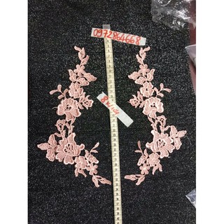 1 cặp ren thêu hoa (giao đơn hàng từ 50k)