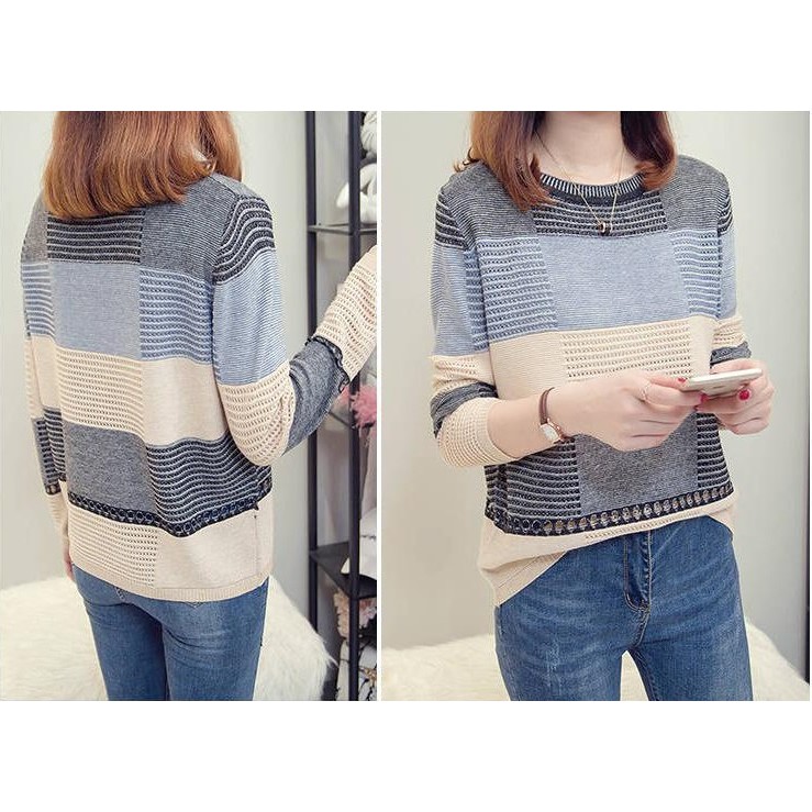 Áo len nữ dáng thụng trẻ trung chất len mềm mịn co giãn thoải mái nhiều màu mã A0209