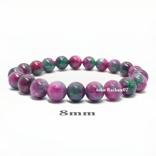 Vòng Tay Đá Ruby Nguyên Bản 6mm