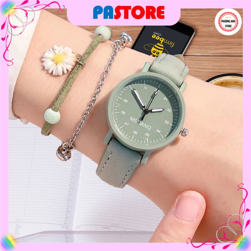 Đồng hồ nữ dây da cao cấp có hộp MITIANQ, sang trọng, lịch sự.